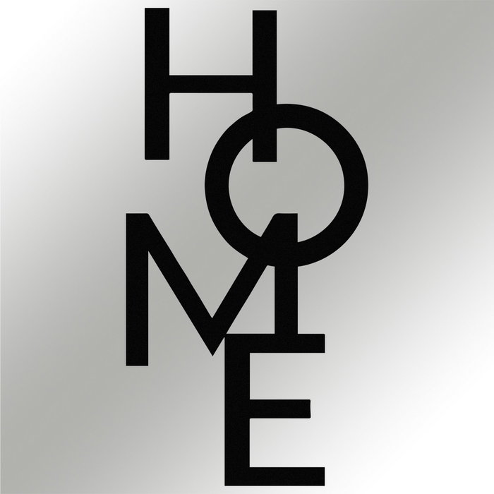 Wallity Home 5 Escultura de Pared de Metal Negra